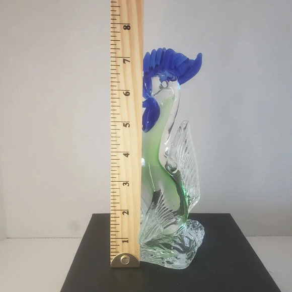 Vintage Murano Stlye Art Glass  Rooster Figurine. - Picture 7 of 7